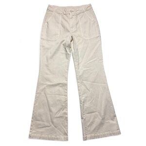 NWT YFB Young Fabulous & Broke Cream Flare Leg Pants Jeans Size XS
